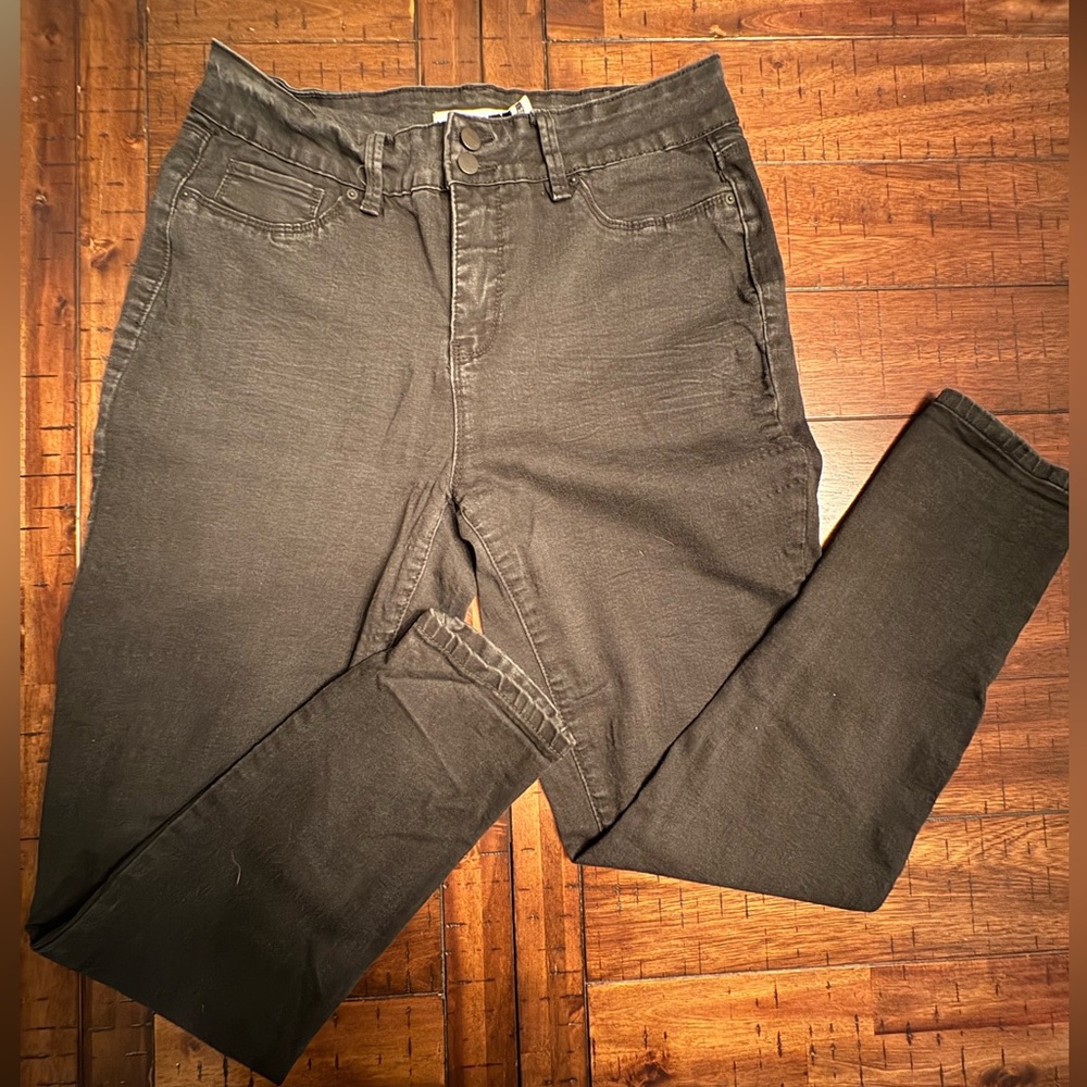 Royalty Distressed Wash Black Jeans - Size 14